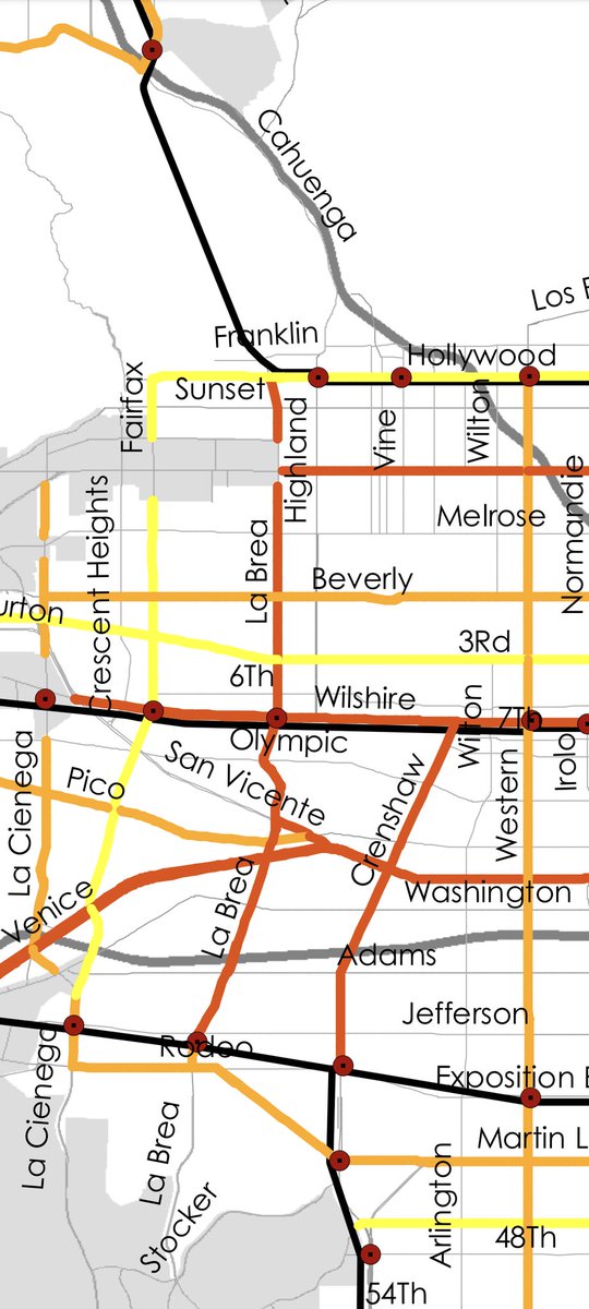 JLovehatesLA's tweet photo. The community already reviewed and commented on plans to put a 24 hr bus lane on La Brea, and city council approved it 9 years ago. https://t.co/EQpVlStw9n