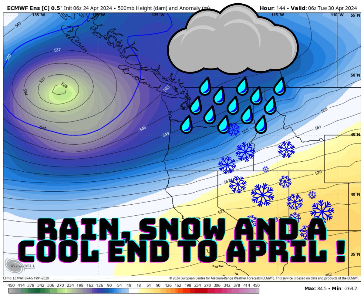 Pacific NW Weather: Rain, snow and a cool end to April! youtu.be/Rof6SCkSxzo?si… via @YouTube
