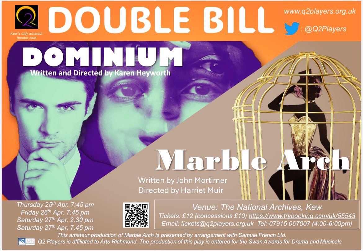 It’s happening this week and with local writing for the stage. 2 plays at opposite ends of the scale dark and farcical 
trybooking.com/uk/55543