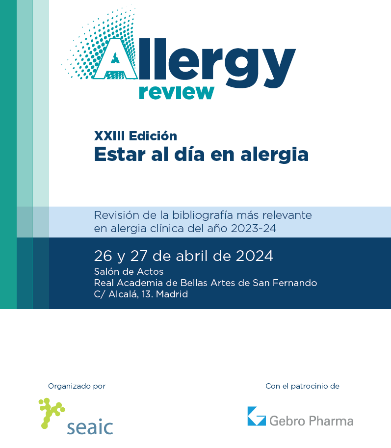 Nos complace anunciar que los días 26 y 27 de abril se llevará a cabo la vigésima tercera edición de la reunión Allergy Review, convocada por la Fundación de la @SEAIC_Alergia, con el respaldo de @GebroPharmaES. Más información 👉🏻🔗 pmsl.es/p9