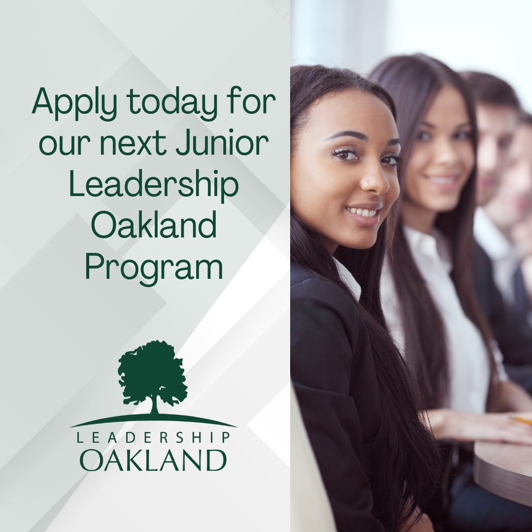 Do you know a young leader who is looking for an amazing opportunity this summer? Our Junior Leadership Oakland Program is accepting applications now.
#JuniorLeadershipOakland #YoungLeaders #OaklandCounty
leadershipoakland.com/junior-lo/
