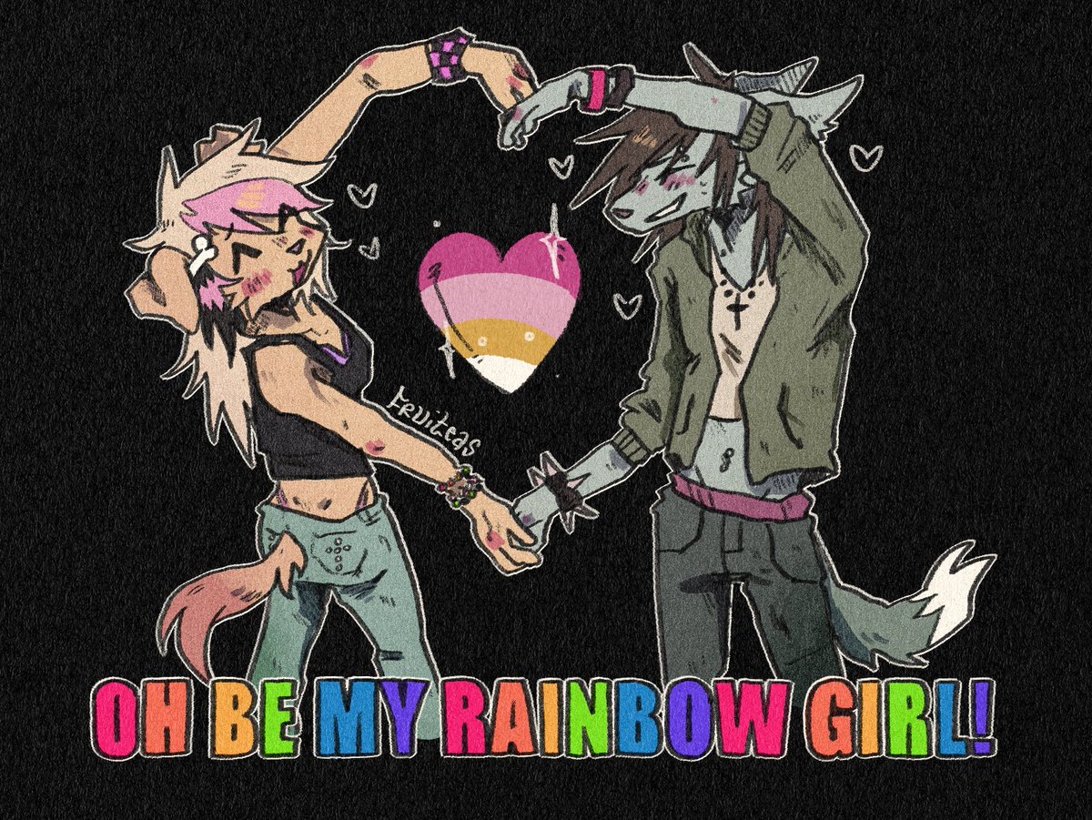 put the colors in my world ^-^ !!! ….. happy lesbian visibility week :3