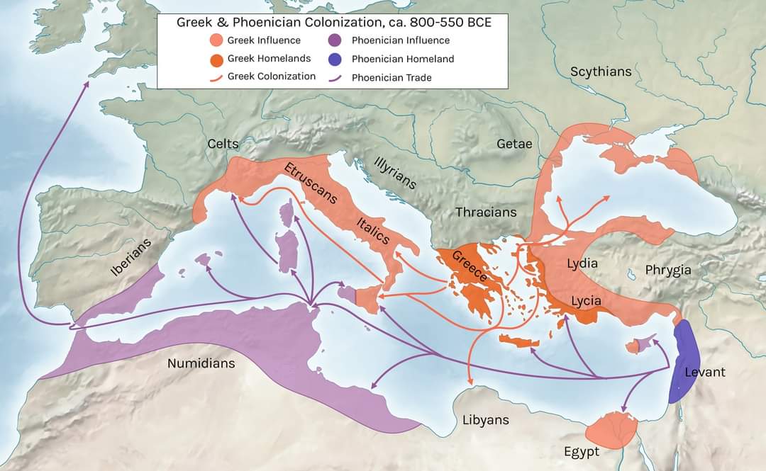 Greek Colonies in Antiquity - The Greek city-states had multiple colonies across the Mediterranean world. From late 9th to 5th Century BC. Two waves of colonists set out from Greece between the first in early 8th Century and second in 6th Century BC. The Greeks founded two