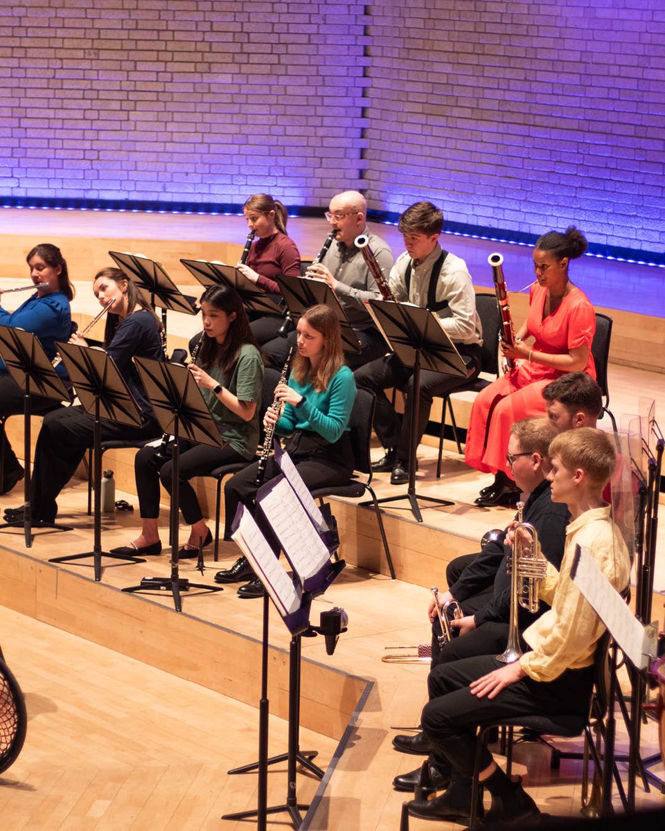 Last week, students worked side-by-side with four of @RNSinfonia’s principal players. Joined by Kyra Humphreys, Gabriel Waite, Charlotte Ashton and Adam Wood, the RNCM Chamber Orchestra performed works by Mozart and Poulenc.