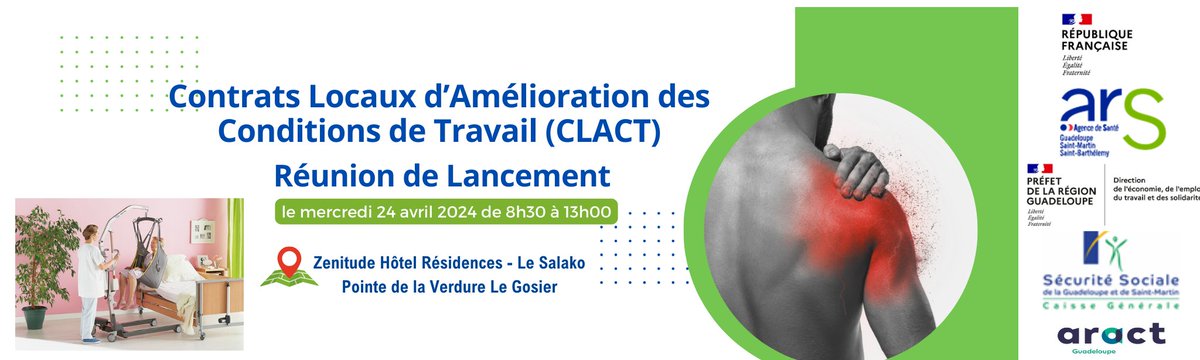 dap971's tweet photo. Les CLACT financent les actions d'investissements auprès des établissements du sanitaire ou du médico-social dans le développement de la prévention de la santé au travail
#santeautravail #cgss971 #prévention #risquesprofessionnels https://t.co/DhQGFGCROC