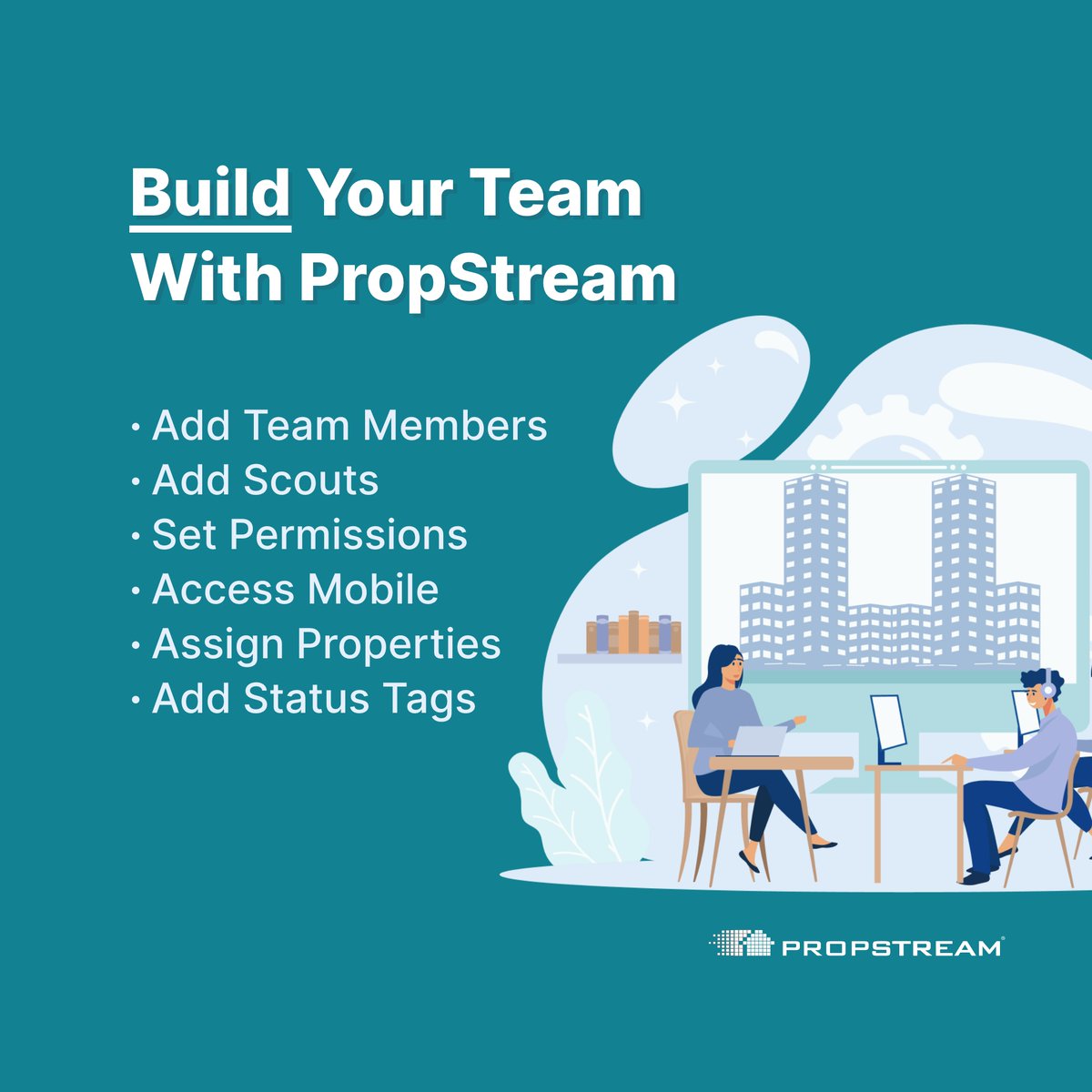 Did you know that PropStream has a great feature that allows you to easily add team members to your account? 🤝 Whether you're working with partners, assistants, or other team members, you can collaborate seamlessly on real estate projects. Free trial: hubs.la/Q02tskkD0