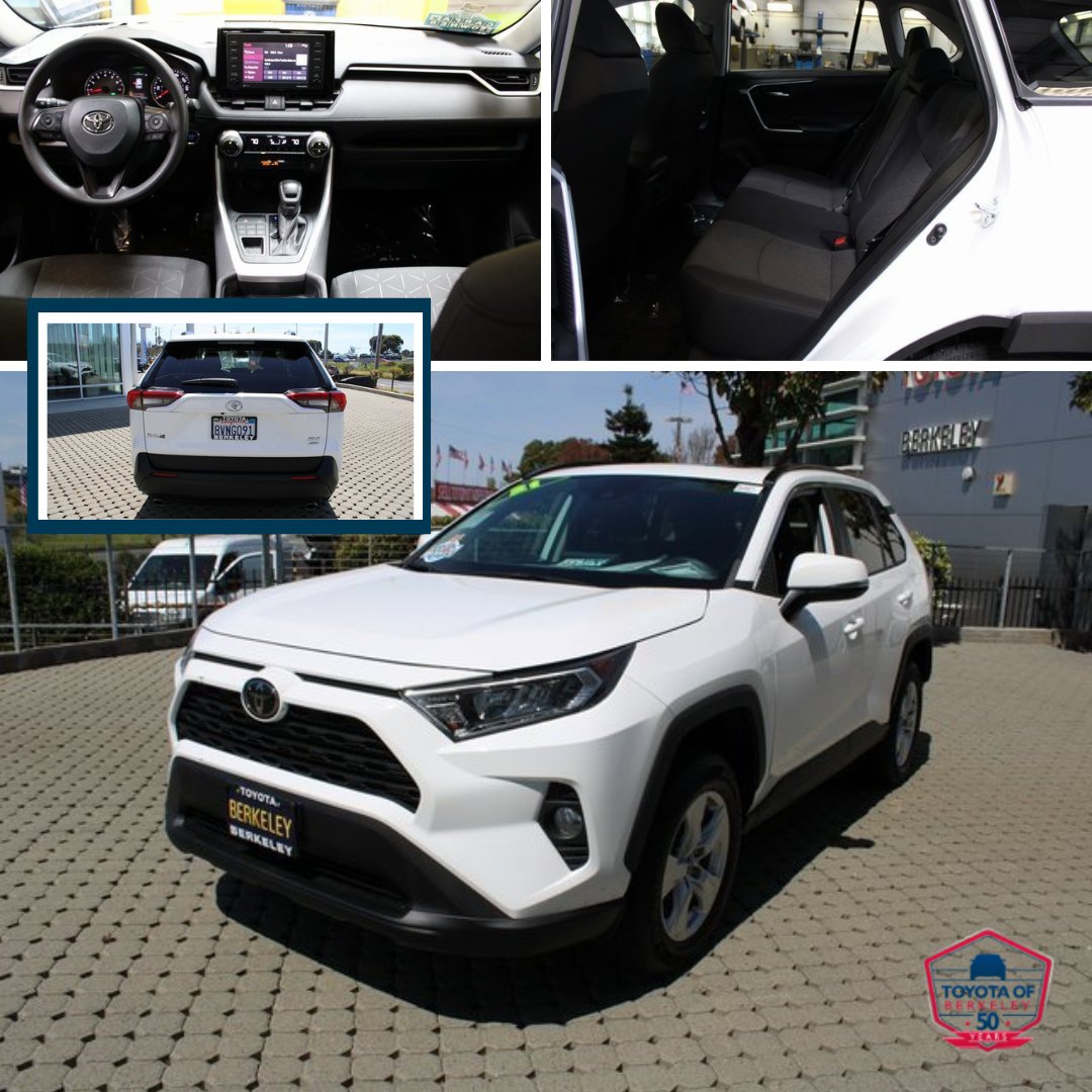 Adventure awaits in the 2021 Toyota RAV4 XLE! Visit Toyota of Berkeley to explore this versatile and stylish SUV. With advanced features and a comfortable ride, it's perfect for city drives and outdoor escapes! 😉

Test drive today 👉  rpb.li/fiIM

#ToyotaOfBerkeley