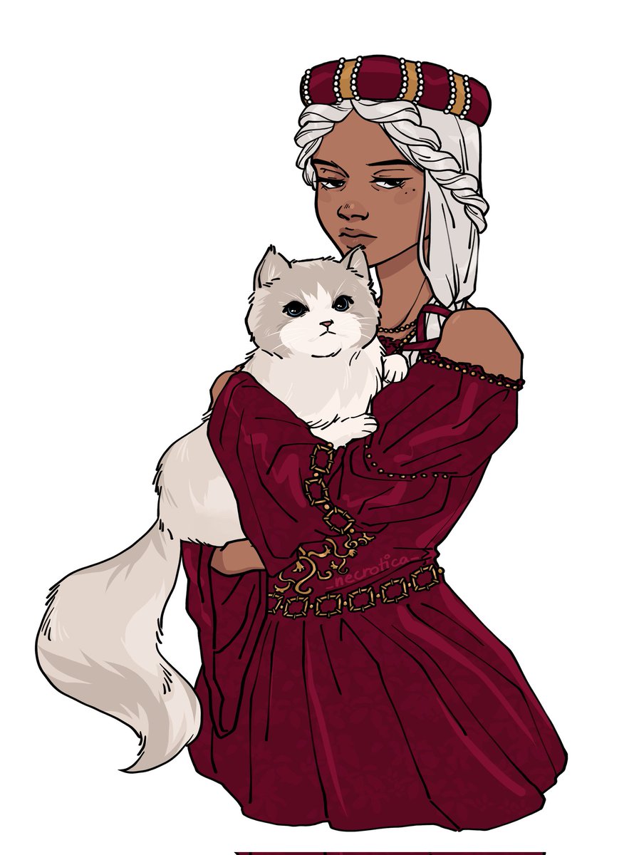 i swear, people have the prettiest ocs 
hotd oc and her cat, for faye 💕 ty so much for the kofi

if yall would like me to draw you something too, check out my pinned post~