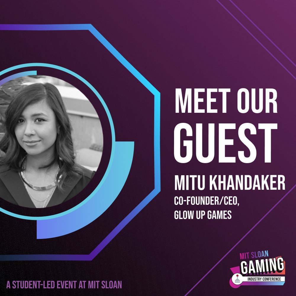 [Gamers Represent(ed) Panelist] Welcome Dr. Mitu Khandaker (@MituK), Co-Founder / CEO of @GlowUpGames!

MIT Gaming Industry Conference Tickets: mgicon24.eventbrite.com #MGICon #MITSloan #MIT #gaming #gamedev #dei