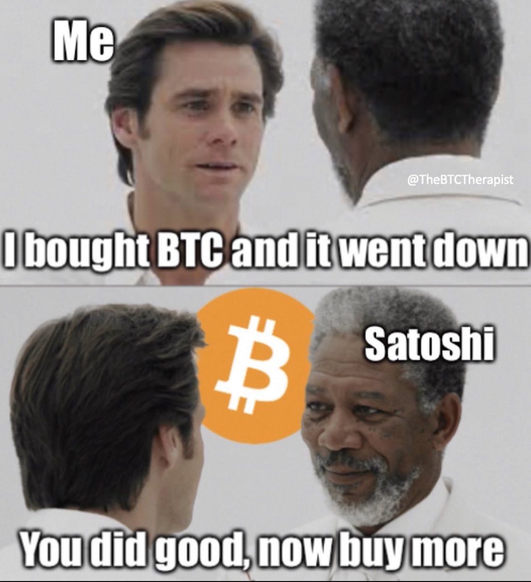 I’ll never stop buying the dip. #BTC