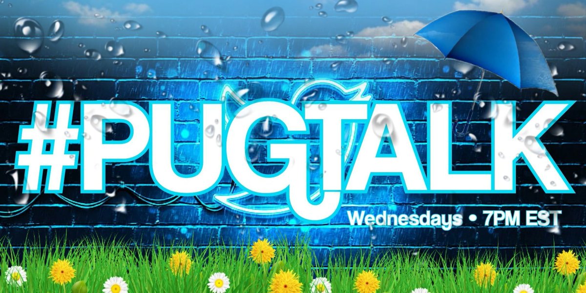 #pugtalk is today, Wednesday @ 7PM EST! 🏵️ Our furiend @gingersnap599 is co-hosting with a treato prize for 2 winners! Please give her a follow! 🏵️ ✨ Question hints: 🪻 One rule 🪻 Describe your breed 🪻 Doggos or hoomans 🪻 Emojis 🪻 April memory