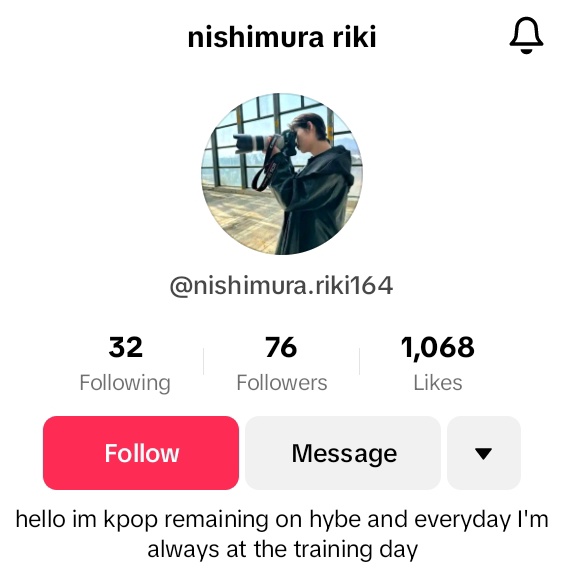 [🚨] ENGENES, we are asking for your cooperation on reporting this account. Some of their contents involves s3xual!zing 🦌 🔗: tiktok.com/@nishimura.rik… REPORT UNDER : inappropriate content > misinformation > block