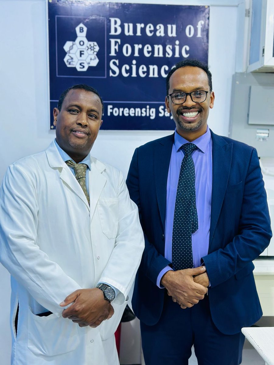 BureauForensics's tweet photo. The State Minister for Puntland State House Hon. Abdifatah M Abdinuur &amp; Vice Minister for the Ministry of Planning &amp; International Cooperation Hon. Mohamed H Ibrahim recently visited the @BureauForensics. The bureau's staff &amp; the ministers deeply discussed on the bureau's work. https://t.co/x8H3CzNFj0