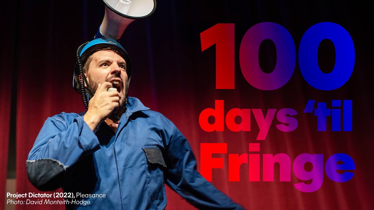 It's exactly 100 days until #edfringe '24 officially kicks off 🤩