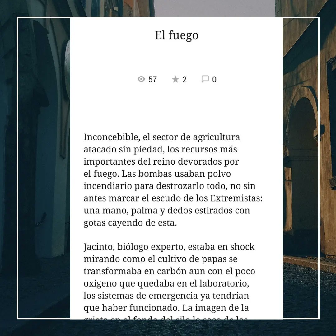 FranColombo07's tweet photo. Esta es mi novela que estoy publicando en wattpad.

La historia gira alrededor de una detective que se ve absorbida en intrigas políticas de las que había escapado

Link en la bio https://t.co/ke334GFKci