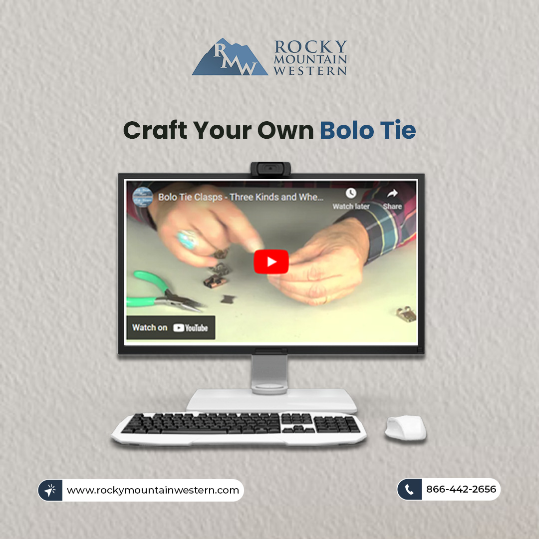 Unleash your creativity with our DIY Bolo Tie tutorial! 🎨👔 Learn how to craft a unique bolo tie from almost anything with our easy step-by-step guide. Perfect for custom jewelry lovers. Start creating today at rockymountainwestern.com/video-tutorial… #DIYJewelry #BoloTieCrafting