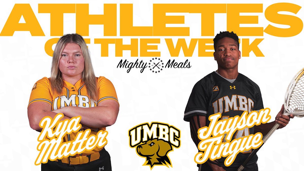 Your UMBC Athletes of the Week presented by Mighty Meals: Kya Matter (@UMBCsoftball) and Jayson Tingue (@UMBC_MLax)!