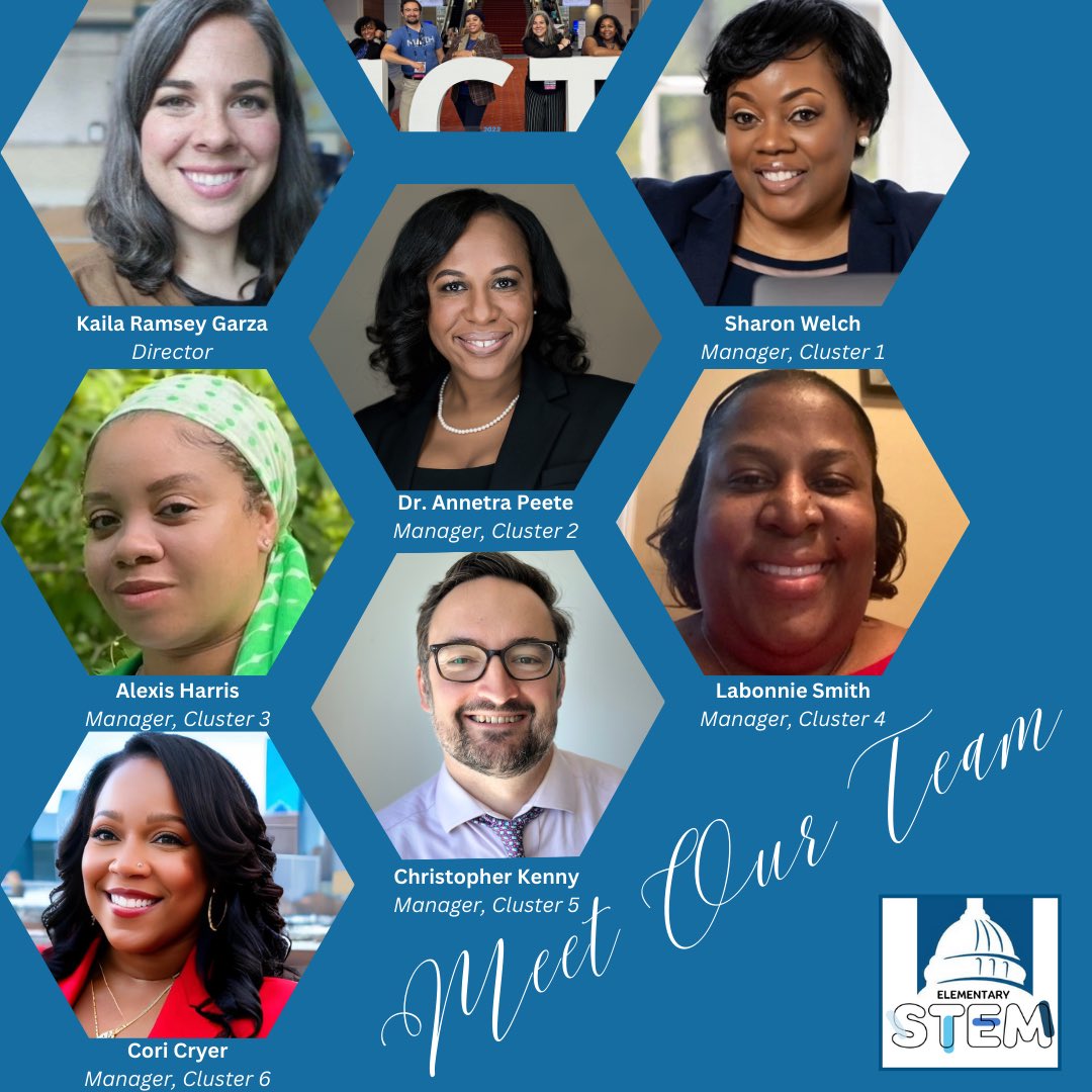 DCPSCurriculum's tweet image. Meet the @DCPSCurriculum Elementary Math &amp;amp; Science team! ✨ We believe that all students can attain the highest levels of achievement in math &amp;amp; science and wish you a successful end to SY23-24! #DCPScurriculum #DcpsMath #DCPSDREAM