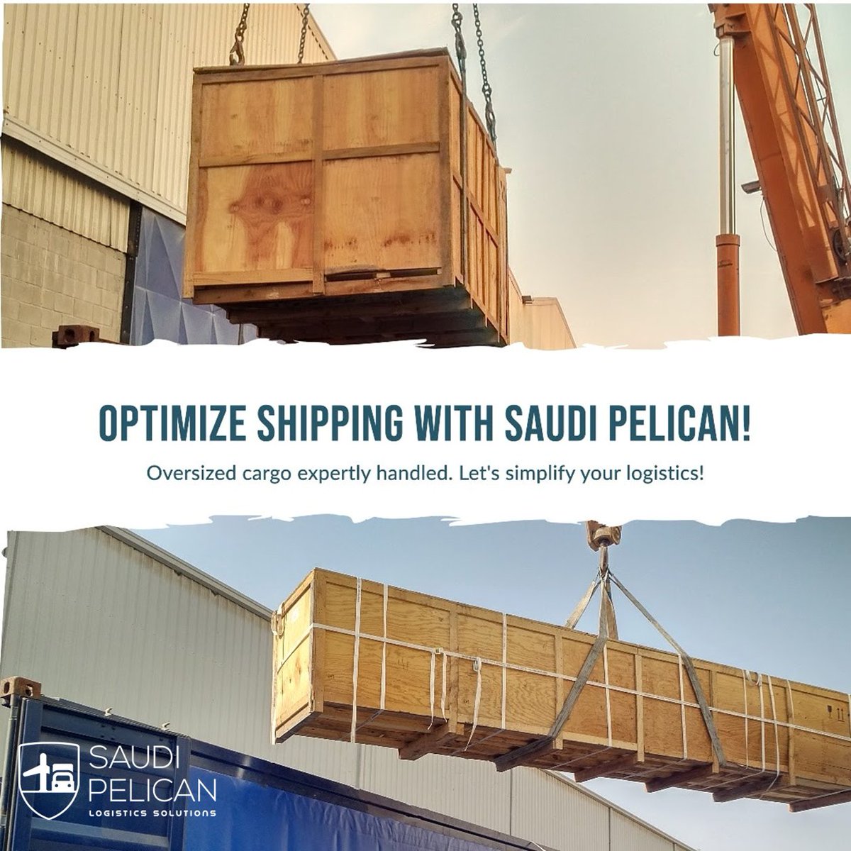 Simplify your logistics with Saudi Pelican! From destuffing oversized cargo to seamless shipping solutions, we're your trusted partner every step of the way. Let's optimize your shipping experience today!

Contact us: info@saudipelican.com

#SaudiPelican #Logistics #Seafreight