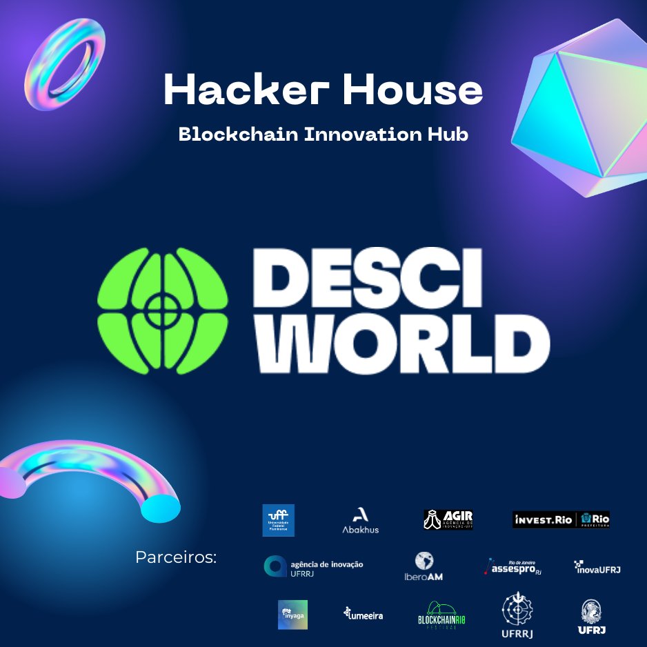 iberoam_xyz's tweet photo. 🚨 Feliz de anunciar a parceria entre a nossa Hacker House e @DeSciWorld 🤩 Eles disponibilizaram $1.000 para podermos premiar o melhor protótipo desenvolvido na área de Ciência Descentralizada #DeSci

Hoje é o último dia para se inscrever nas mentorias:

https://t.co/m604MpNUVx https://t.co/5IRaWyaQlm