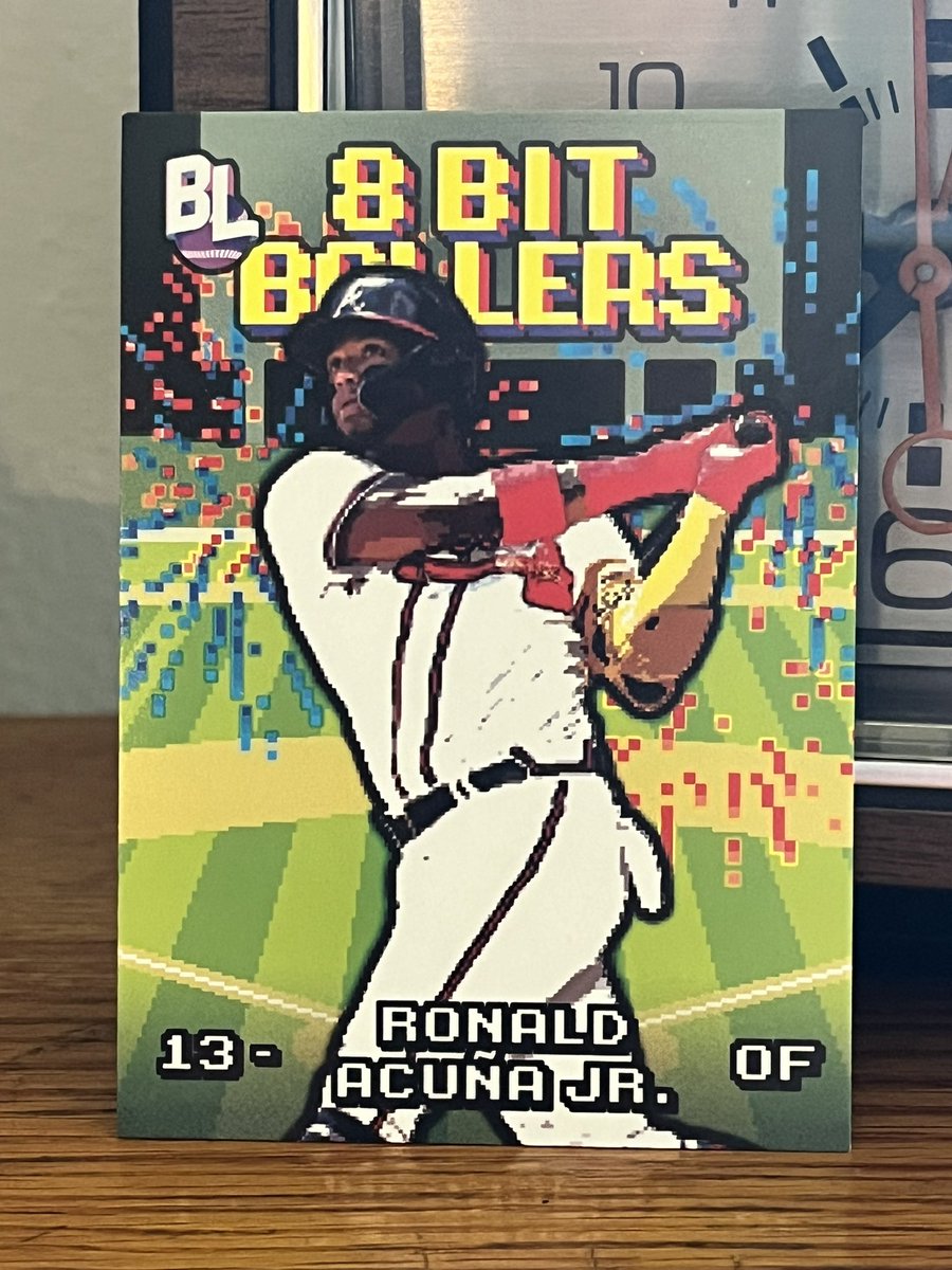 #AcuñaApril 2023 8-Bit Ballers. 
I’m in the 99th percentile of the demographic @Topps was going for here and I’m such a sucker for the video game nostalgia. 
What are your thoughts on these?