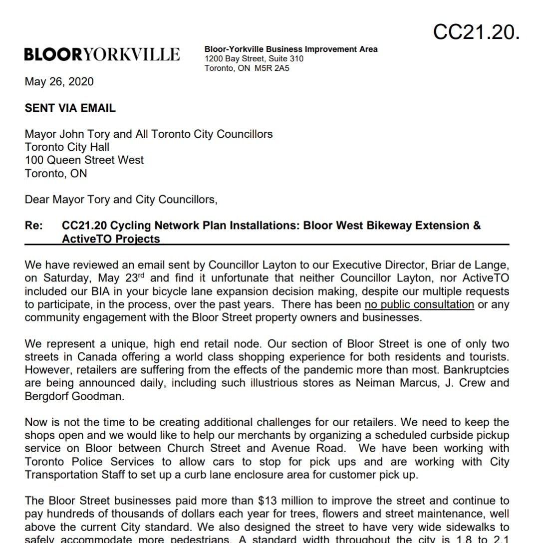 AlexColangelo's tweet photo. 2020 prediction: bike lanes will destroy Bloor Street luxury retail

2024 reality: Bloor Street luxury retail expanding apace https://t.co/ECuyvF5zoL