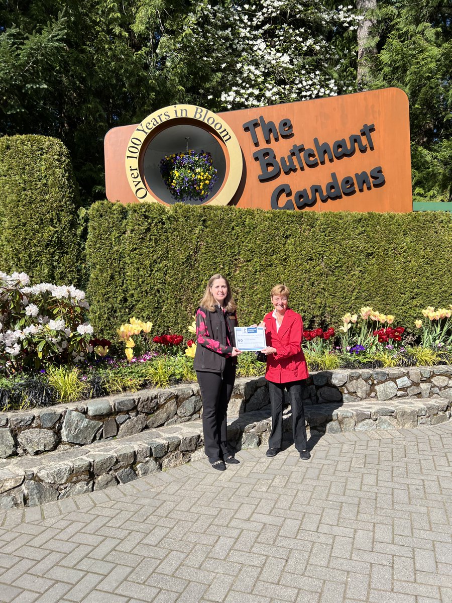 Join us in honouring @butchartgardens on achieving their Diamond Jubilee (60th) Accreditation Milestone Anniversary! 100 years in Bloom and committed to maintaining ethical trustworthy business practices. Congratulations! Here's to the next 60 years! #BBBAccreditedBusiness