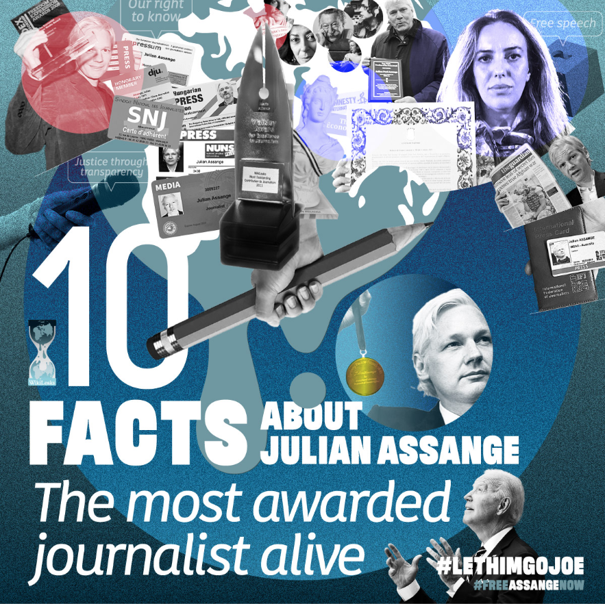 🧵10 Facts about Julian #Assange, the most awarded journalist alive