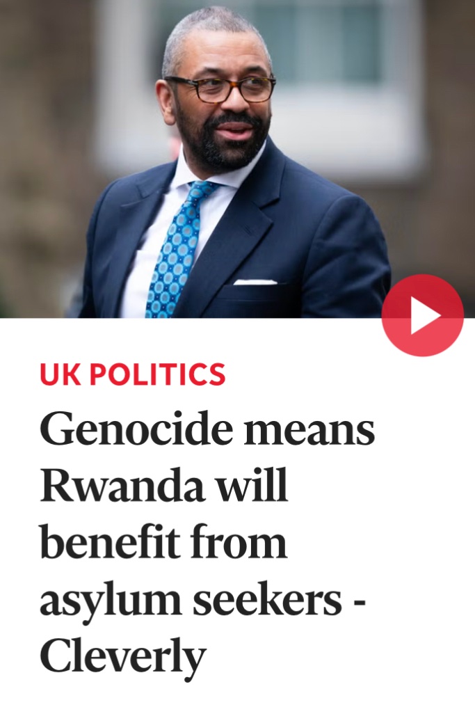 What the fuck does this mean? Today Rwanda… Tomorrow, Gaza?