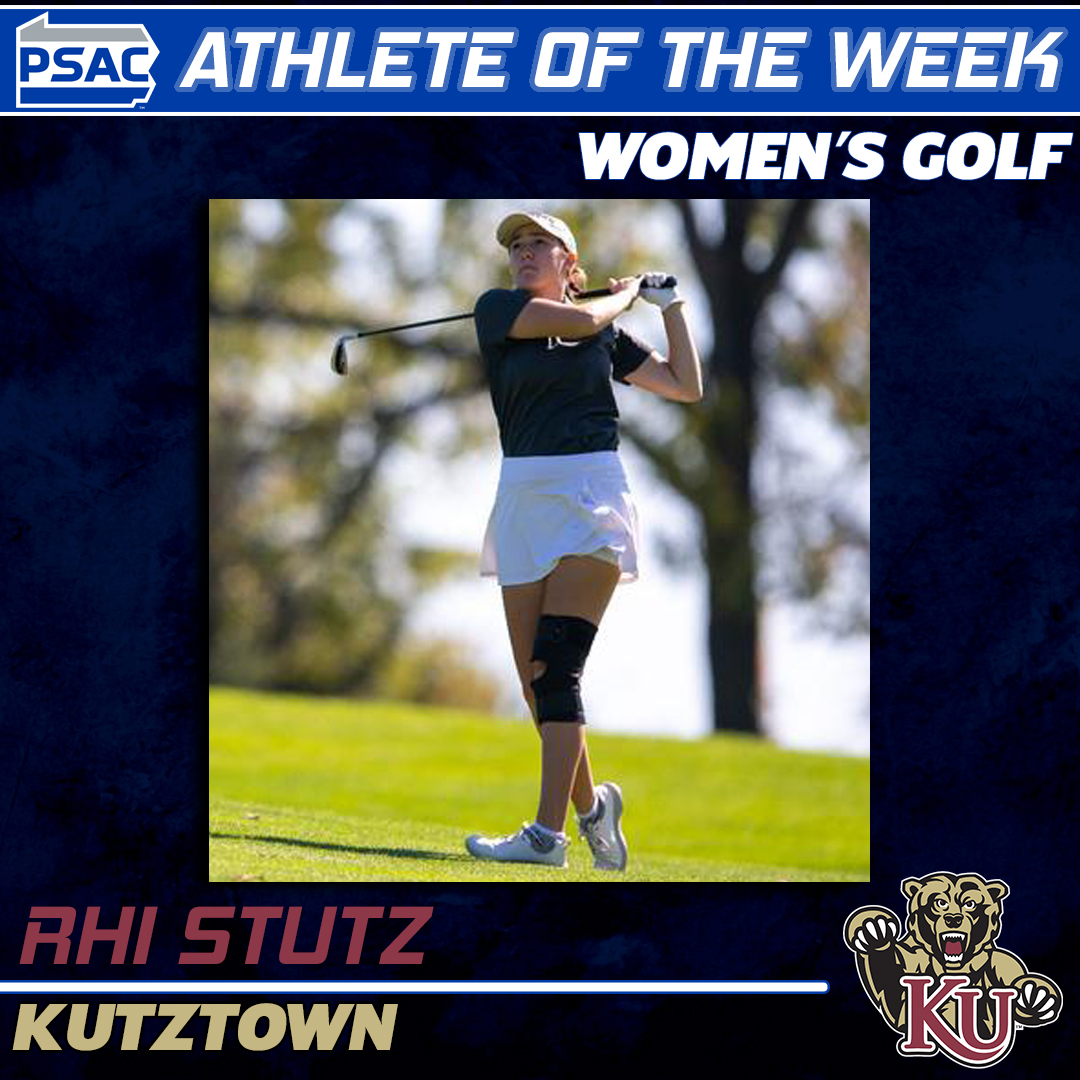 PSACsports's tweet photo. GOLF: Your #PSACWGOLF and #PSACMGOLF Athletes of the Week! ⛳️⬇️

Women's Golf Athlete of the Week:
Rhi Stutz, @KUGoldenBears

Men's Golf Athlete of the Week:
Mauricio Hernandez, @MtnCatAthletics 

Full story: 🔗https://t.co/QLWosFrs6Q

#PSACProud https://t.co/LxWWi4BUVX