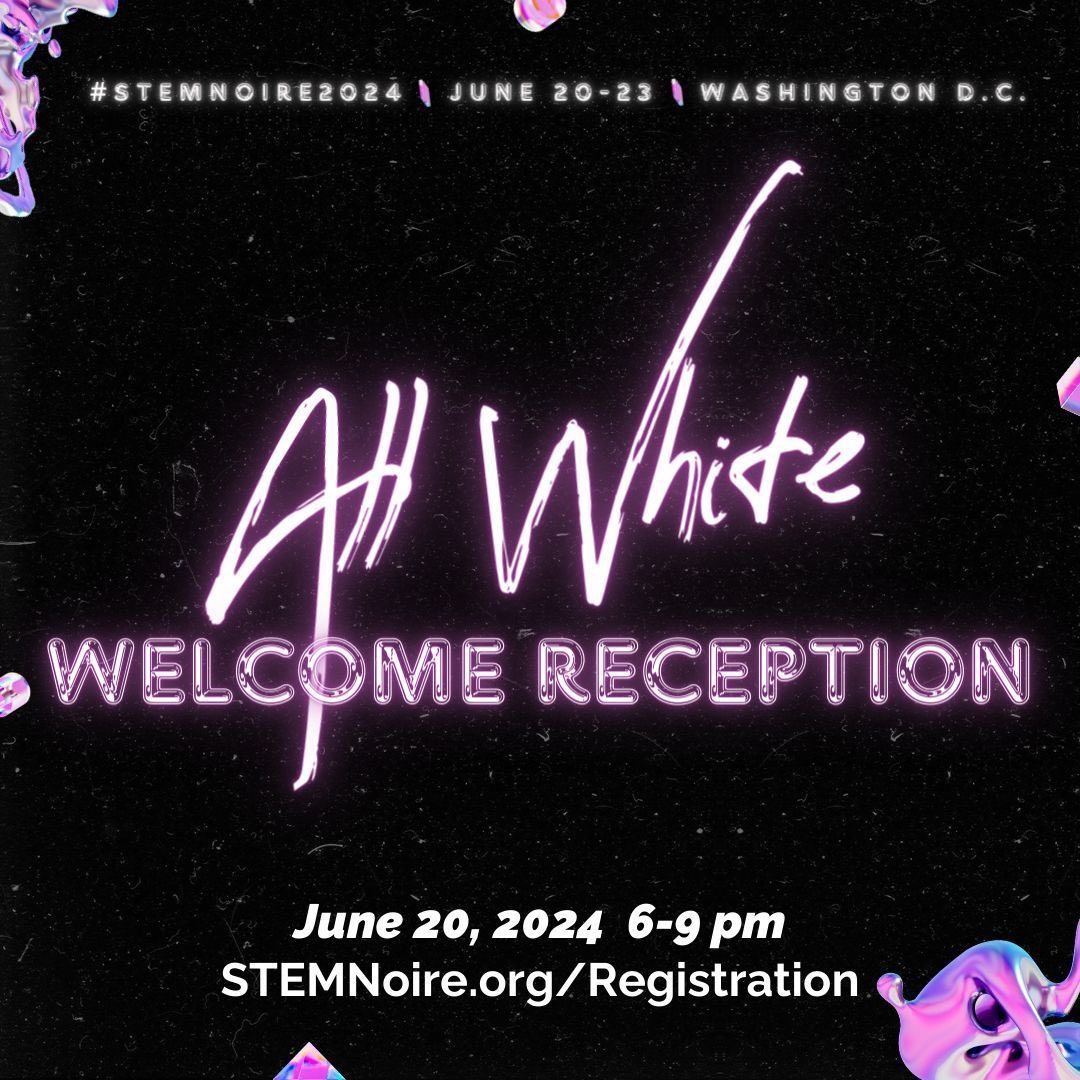 The #STEMNoire2024 welcome reception is open to the DC STEM community! This is a great opportunity for both conference and non-conference attendees to network with other STEM professionals and learn more about STEMNoire. Grab your ticket & join us: buff.ly/48WnwFA