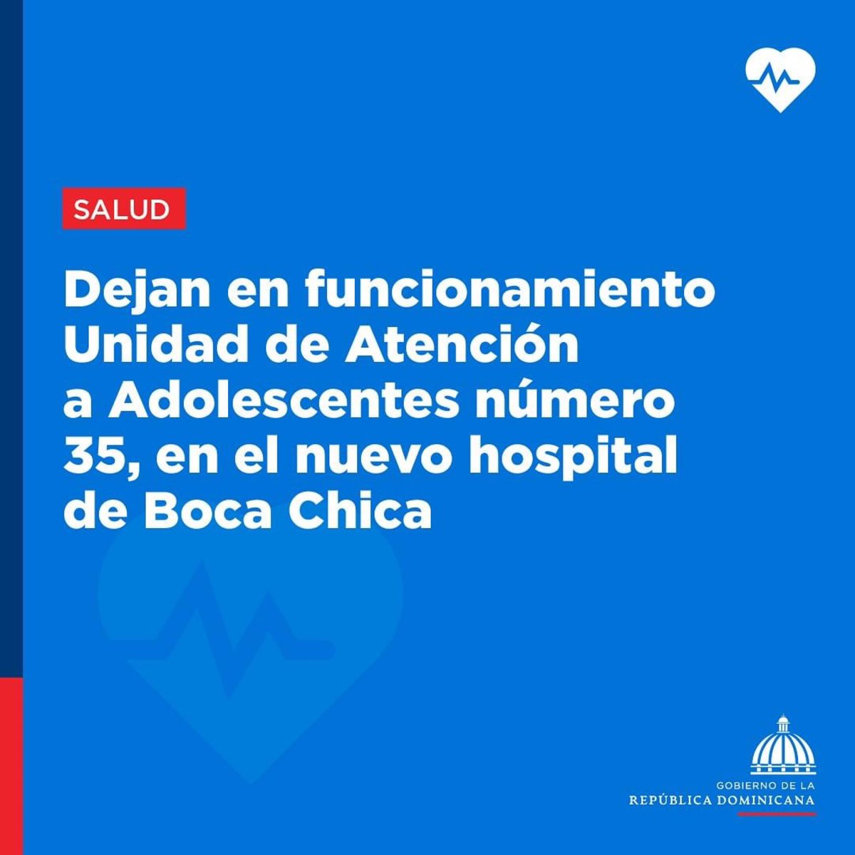 #Repost @comunicaciondo ・・・ En un acto encabezado por el director del Materno Infantil y Adolescentes del Servicio Nacional de Salud (@SNSRDO), Martín Ortiz, quedó en funcionamiento la Unidad de Atención a Personas Adolescentes número 35, en el Hospital Dr. Francisco Vicente