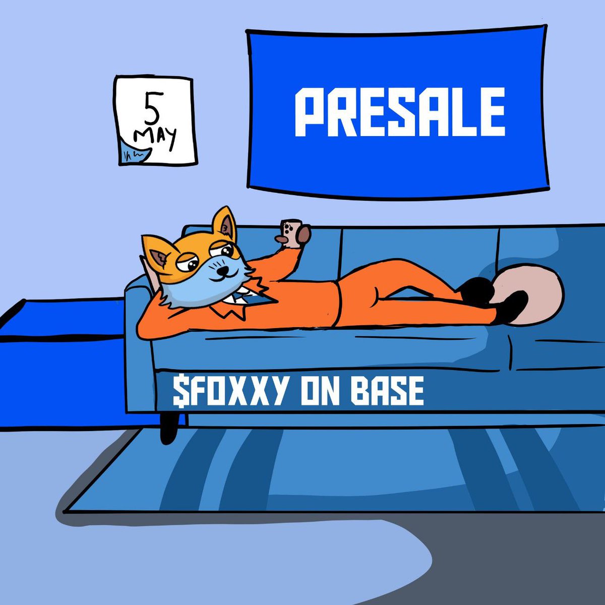 $700 $FOXXY • 15 Days 🦊✨ - RT & Follow @FOXXYONBASE _________ Presale starts 5th May Live on Uniswap on May 9th Listing price around 0.01 🚀 Winner paid in 70000 $FOXXY tokens (Around $700)