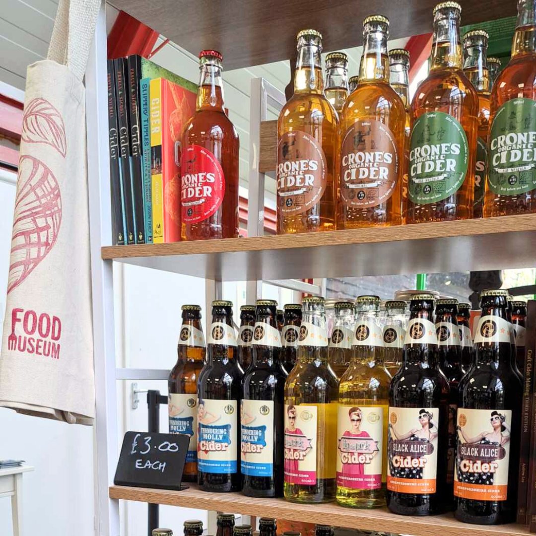 This week is #BritishCiderWeek! We've got a wide range of delicious British ciders available in our shop 😋 From local producers such as @Aspall , @BoudiccaBrewing and Crones Cider to ciders from further afield, there's something for every taste! #FoodMuseumUK