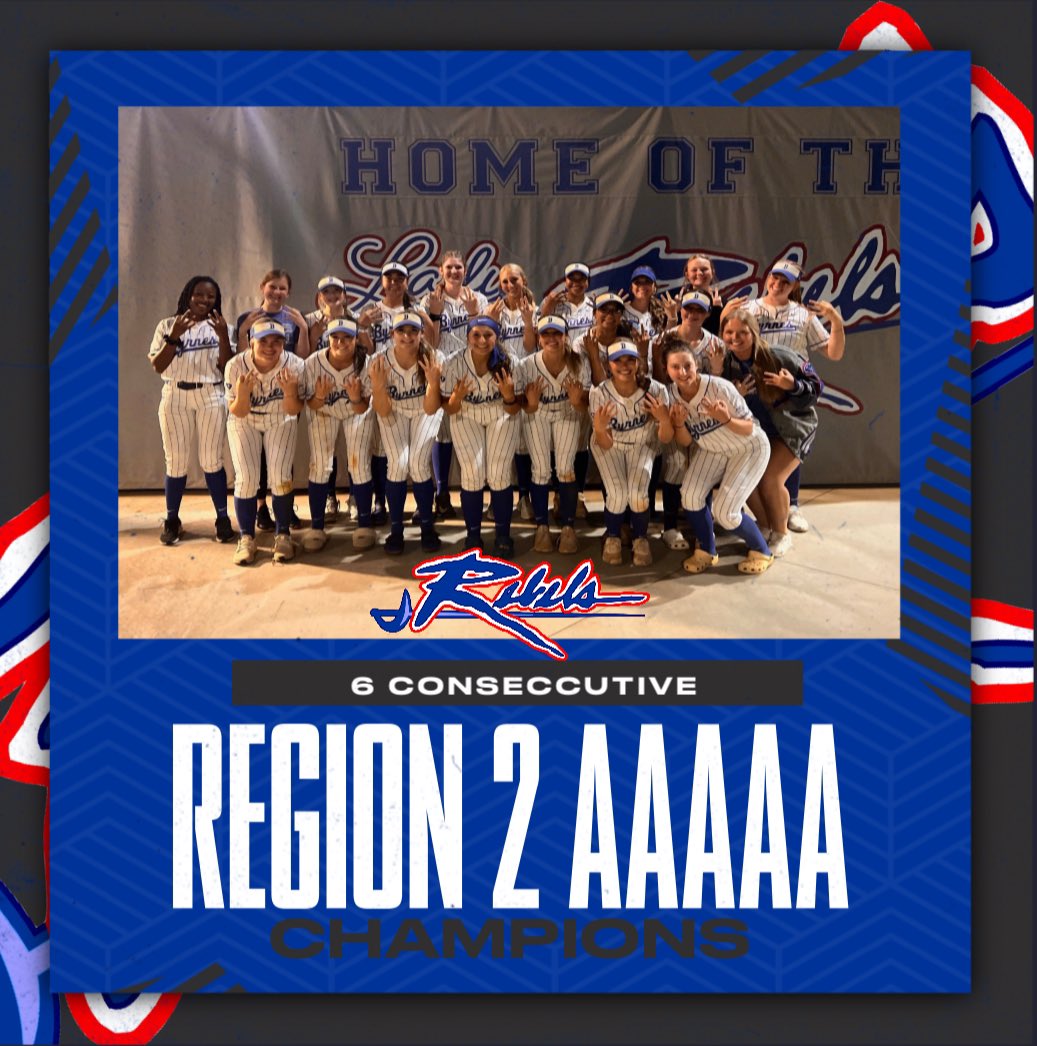 Byrnes_Softball's tweet photo. 2024 Region II Champions 🥎

6th Consecutive 🏆🏆🏆🏆🏆🏆

8-0 and only  1 run allowed in region play 👊🏻🔥
#Team38 | #BeAboutIt https://t.co/L9Drcv5em4