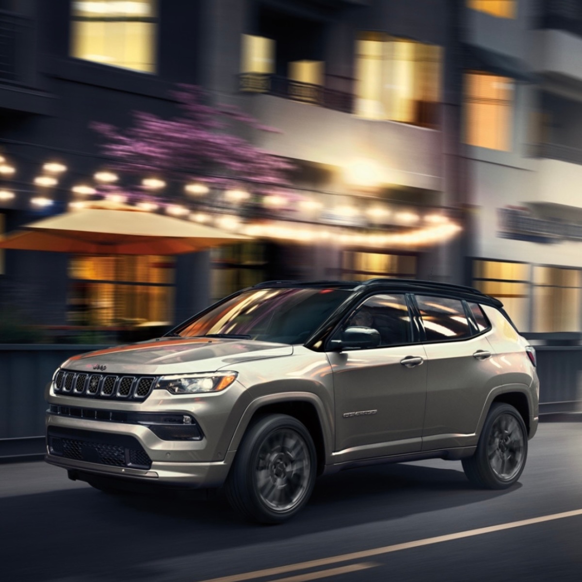 Arrive in style and confidence with a sleek 2024 #JeepCompass ✨ Whether it's a night on the town or a spontaneous adventure, this #Jeep has you covered 👏 Come see us today and elevate your time on the road this season! 😎 #CarCrushWednesday #JeepUSA
