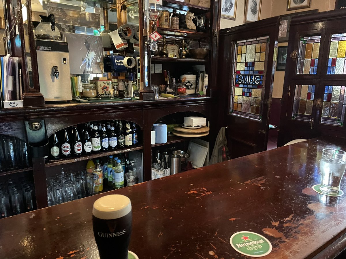 Always worth the walk to Stoneybatter to sample some of the very best Guinness around at J Walsh’s. Love the snug there too.