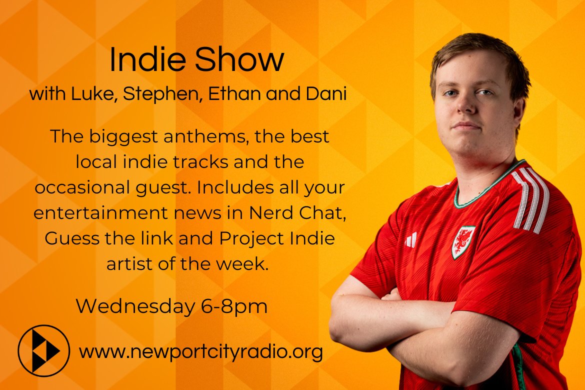 From 6pm LIVE it's a brand new Indie Show! Join Luke, Stephen & Ethan for two hours of the best Indie music around. This week on your home new music the guys have plenty including a play of the new Clause single which is out today! Click below to listen Newportcityradio.org