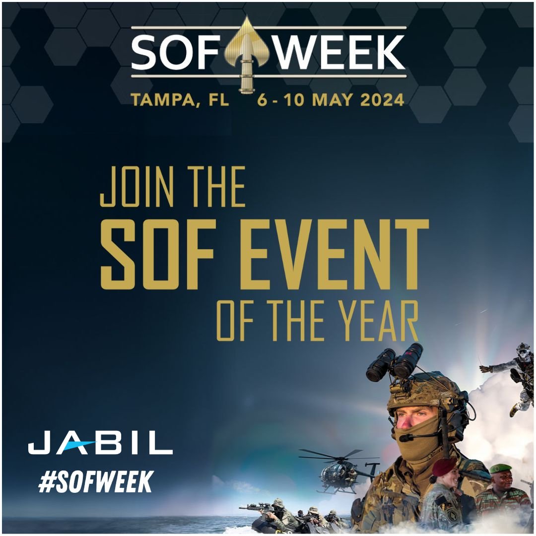 Jabil is a proud sponsor of the Global SOF Foundation’s #SOFWeek2024.  Check this out!  #JabilCares #JabilisHiring #Wearehiring #jobs