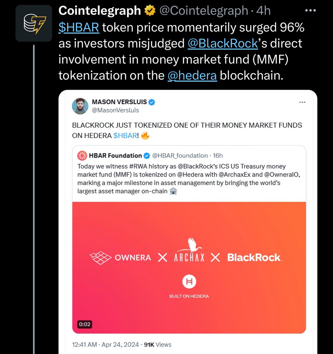Yo <a href="/Cointelegraph/">Cointelegraph</a>, there’s still time to delete your garbage article about $HBAR for the 5th time ‼️
