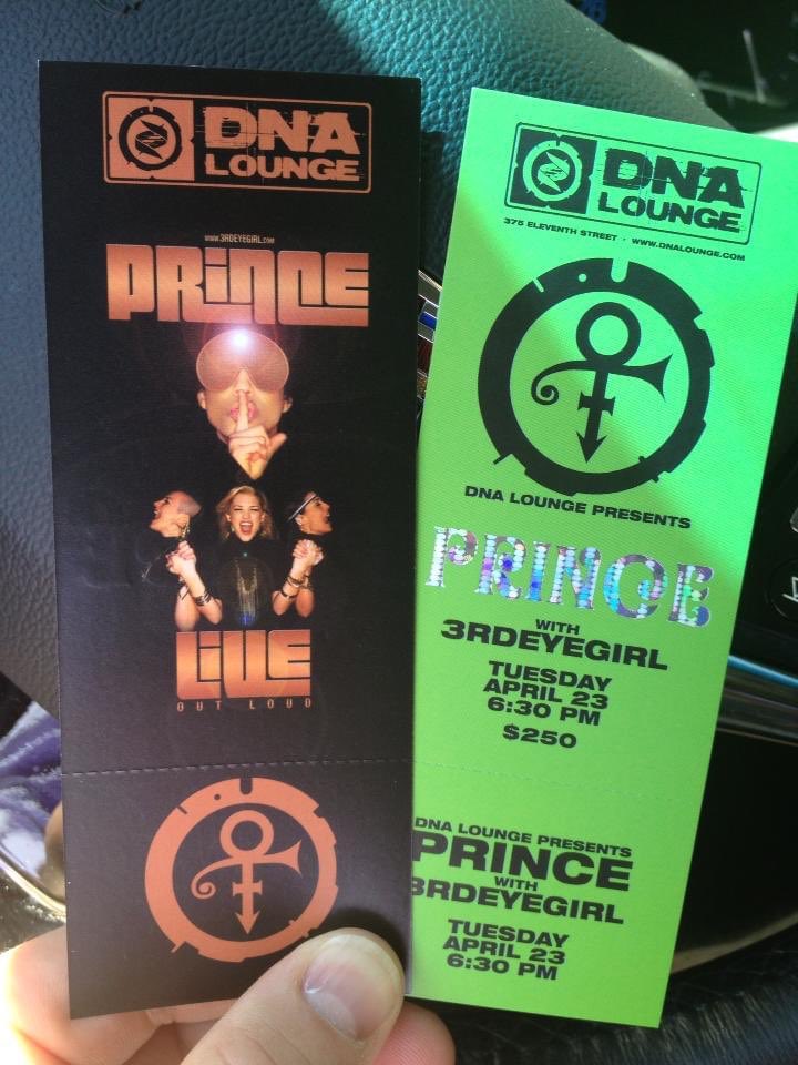 April 24, 2013 
@idanielsenbass 
@DonnaGrantis 
@HannahJWelton 
@JOSHUAWORLD 
@dnalounge 
@prince