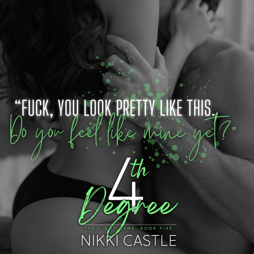 ✨ TEASER: 4th DEGREE by #nikkicastle is coming May 3

#PreOrder  geni.us/4thDegree

#bookteaser #nikkicastle #kindleunlimited #sportsromance #agegap #forbiddenromance #newbookalert #book  #bookstagram #booktok #mmafighter  #spicyromance #theauthoragency @theauthoragency