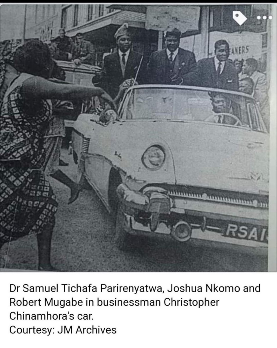 HISTORY IN MOTION- Literally One of the rarest pictures you will ever set your eyes on of Zimbabwe's founding African luminaries.