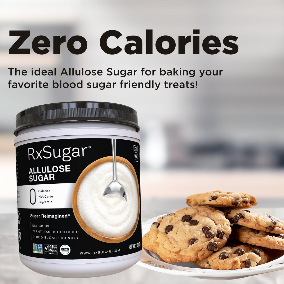 RxSugar's tweet image. RxSugar® is the World's Best Tasting Allulose Sugar! It's the ideal Zero Calorie Allulose Sugar for baking your favorite #bloodsugarfriendly treats! 

#ketobaking #diabetes #zerosugar #allulose #RxSugar