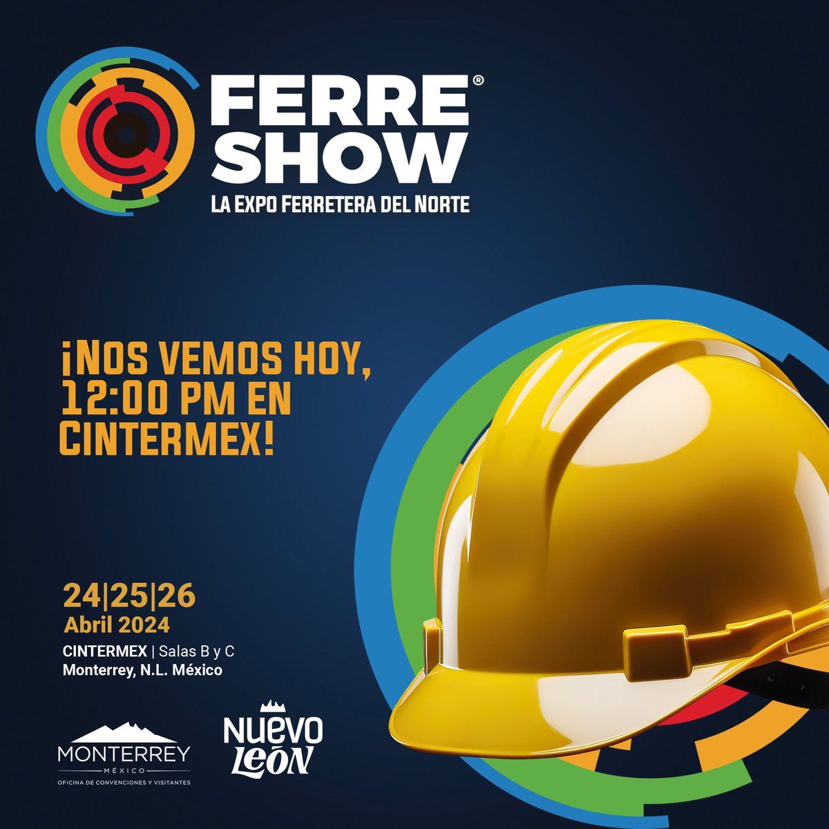 FerreshowMX's tweet photo. ¡Hoy es el día!

FerreShow está listo para recibirte en Cintermex con lo mejor de la industria ferretera. No faltes a esta cita y únete a nosotros para descubrir las últimas innovaciones y oportunidades de negocio.

https://t.co/Yan9vYQz6K
ventas@ferreshow.com

#FerreShow2024 https://t.co/QGfJk8anQE