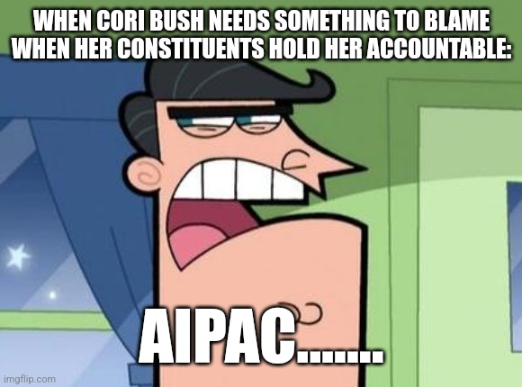 People should track how often Cori Bush mentions AIPAC.