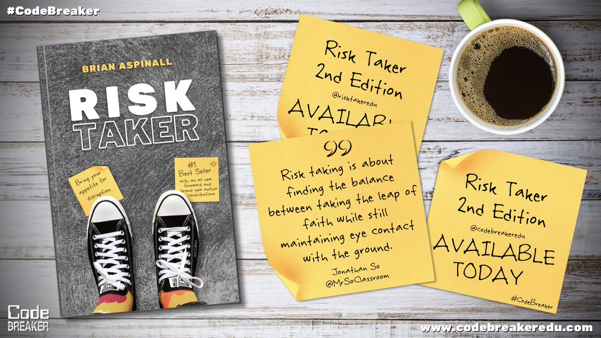 An empowering read! 'Risk Taker' by @mraspinall is a game-changer for anyone ready to embrace innovation and take bold risks. 🚀💡 Get ready to be inspired and motivated to push boundaries! #RiskTaker #Innovation #Empowerment 🔗 codebreakeredu.com/books/leadersh… #CodeBreaker 🦾