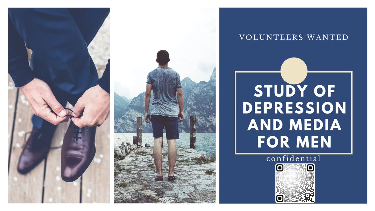MensHealthStudy's tweet photo. @MitchBenn If male followers in the USA want to support research in men's mental health, we are looking for volunteers for our university study. Some participants will be selected for a paid study interview.
Learn more here:
https://t.co/L1hxXMVOTK https://t.co/PSvvSPMtyK