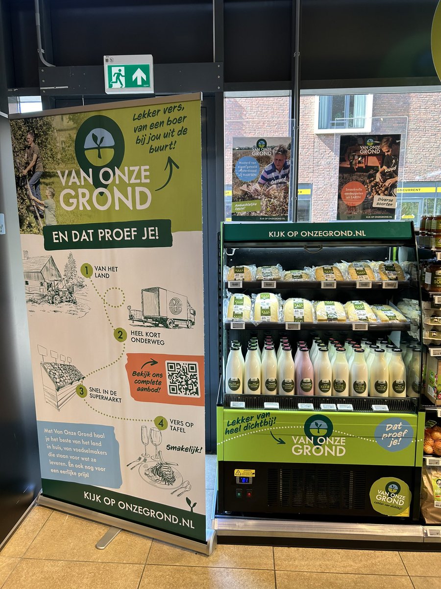 De band tussen producent en consument herstellen; dat is wat van onze grond doet. Ook wel werken met ‘korte ketens’ tussen boer en klant. 

In de Jumbo Leesten is nu schapruimte ingeruimd om deze korte ketens mogelijk te maken.