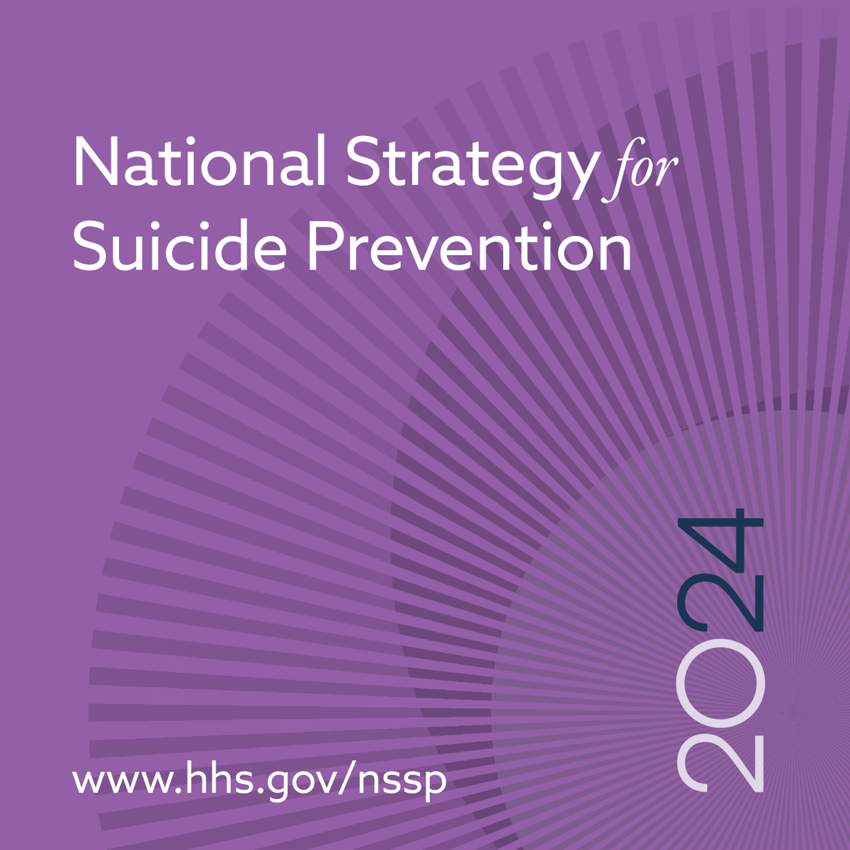 The 2024 National Strategy for Suicide Prevention from @HHSgov is a bold new 10-year whole-of-society approach that provides concrete recommendations for addressing gaps in the suicide prevention field. Learn more: hhs.gov/nssp @Action_Alliance